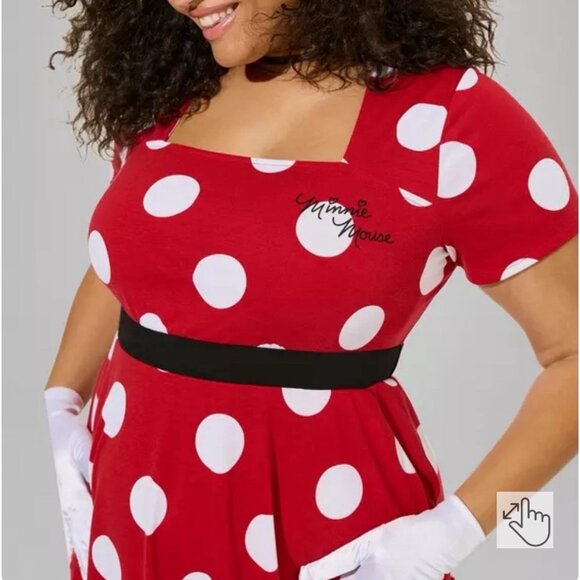 Torrid Size 5xl Disney Minnie Mouse Mini Dress Halloween Costume - Picture 2 of 7